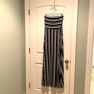 Banana Republic Strapless maxi dress.